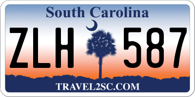 SC license plate ZLH587