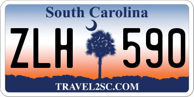 SC license plate ZLH590