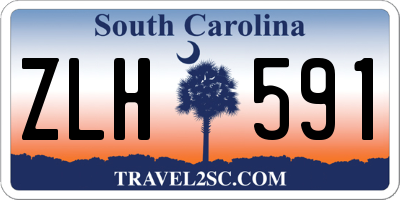 SC license plate ZLH591