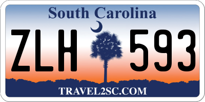 SC license plate ZLH593