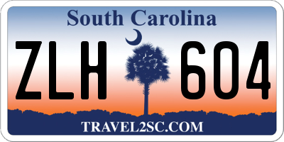 SC license plate ZLH604