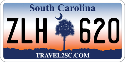 SC license plate ZLH620