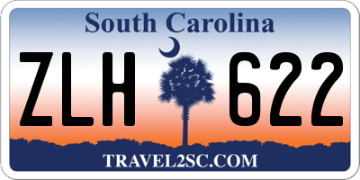SC license plate ZLH622