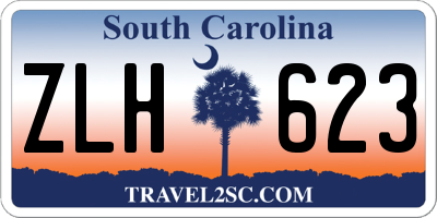 SC license plate ZLH623