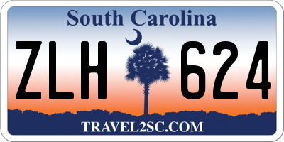 SC license plate ZLH624