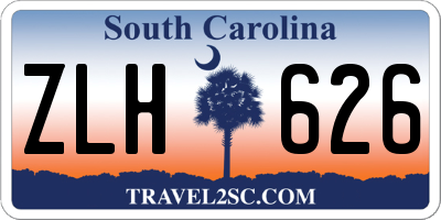 SC license plate ZLH626