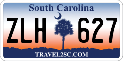 SC license plate ZLH627