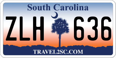 SC license plate ZLH636