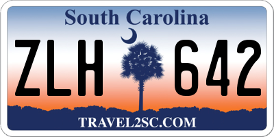 SC license plate ZLH642