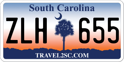 SC license plate ZLH655