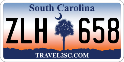 SC license plate ZLH658