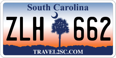 SC license plate ZLH662