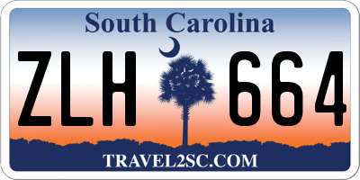 SC license plate ZLH664