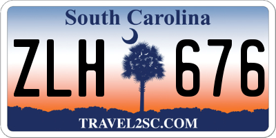SC license plate ZLH676