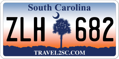SC license plate ZLH682