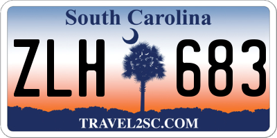 SC license plate ZLH683