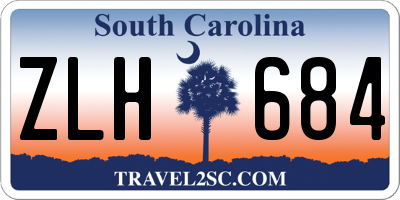 SC license plate ZLH684