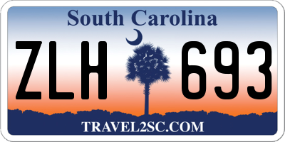 SC license plate ZLH693