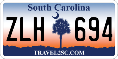 SC license plate ZLH694