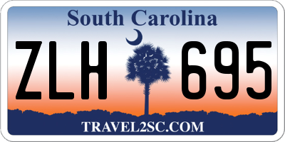 SC license plate ZLH695