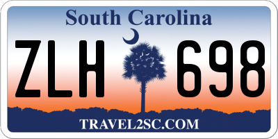 SC license plate ZLH698