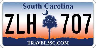 SC license plate ZLH707