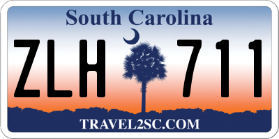 SC license plate ZLH711