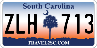SC license plate ZLH713