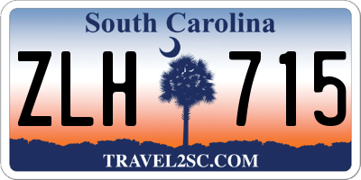 SC license plate ZLH715