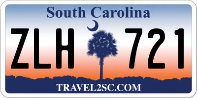 SC license plate ZLH721