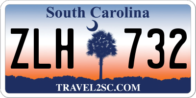 SC license plate ZLH732