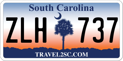 SC license plate ZLH737