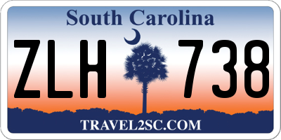 SC license plate ZLH738