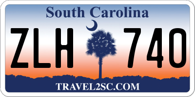 SC license plate ZLH740