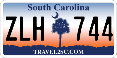 SC license plate ZLH744
