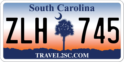 SC license plate ZLH745