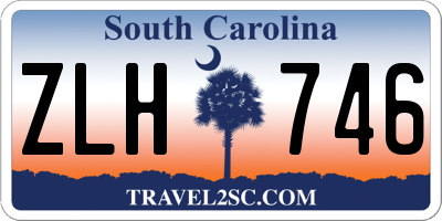 SC license plate ZLH746