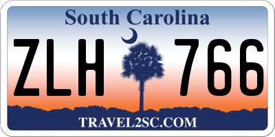 SC license plate ZLH766