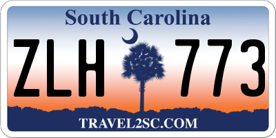 SC license plate ZLH773