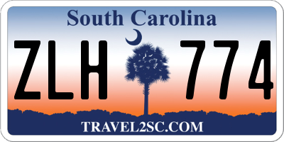 SC license plate ZLH774