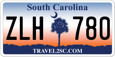 SC license plate ZLH780