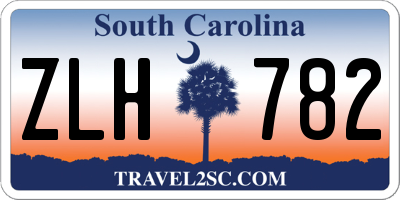 SC license plate ZLH782