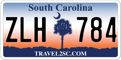 SC license plate ZLH784