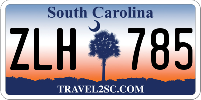SC license plate ZLH785