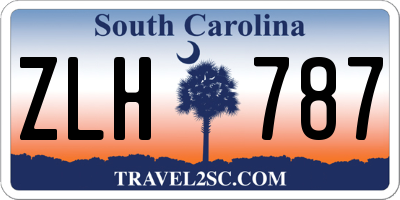 SC license plate ZLH787