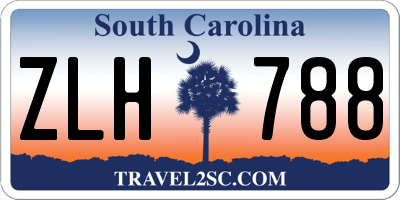 SC license plate ZLH788