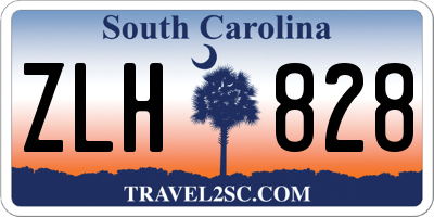 SC license plate ZLH828