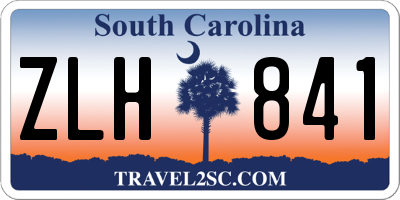 SC license plate ZLH841
