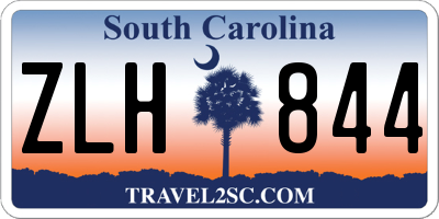 SC license plate ZLH844