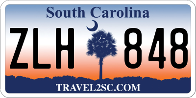SC license plate ZLH848